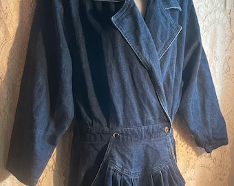 Vintage 80s Denim Jumpsuit