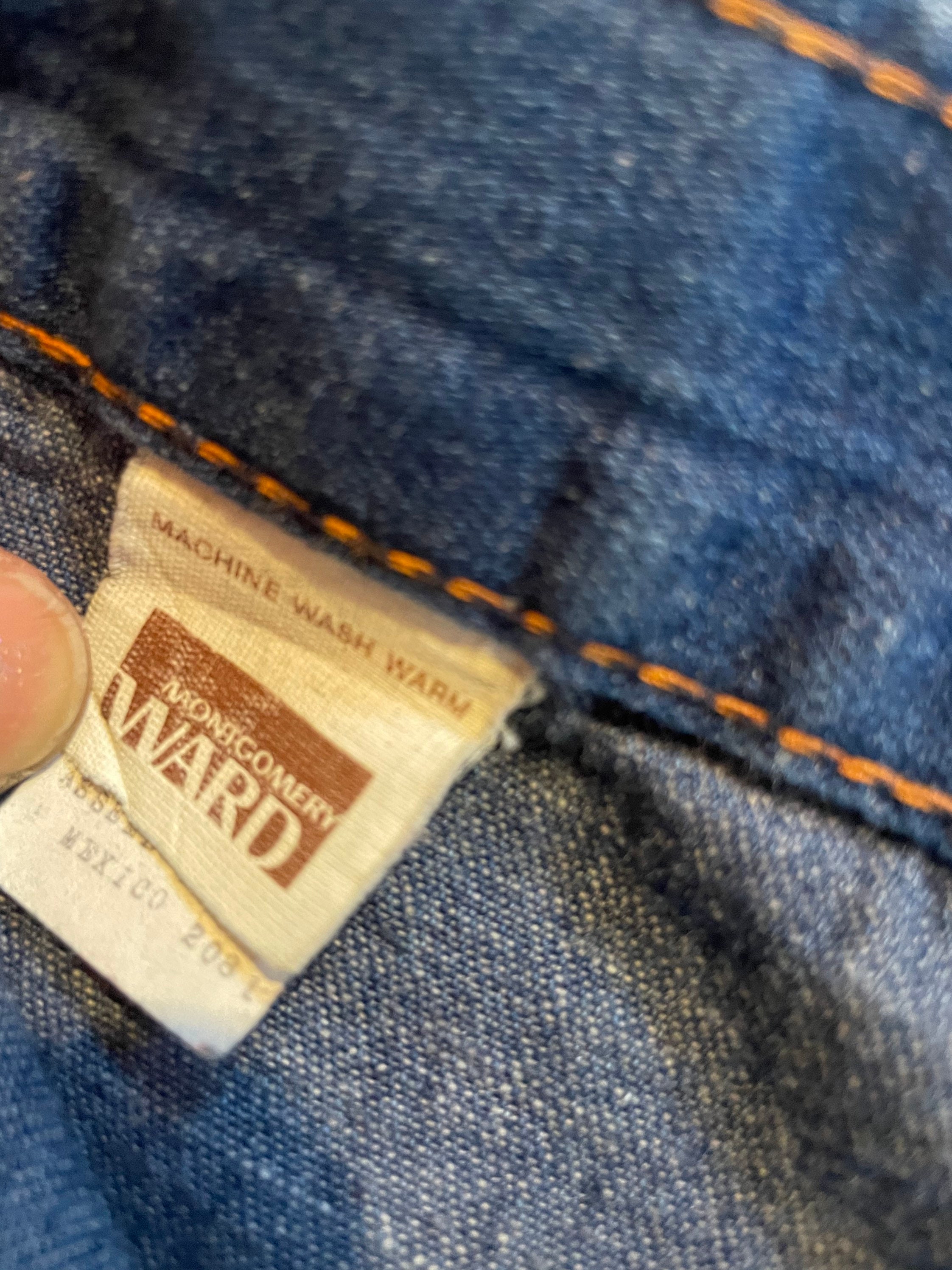 Vintage 70s Montgomery Ward Jeans With Star Pockets! - Etsy