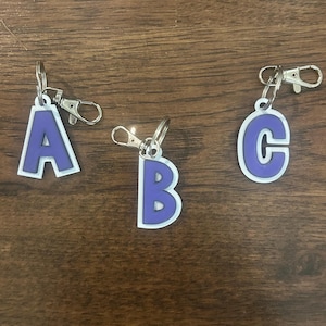 3D Printed Alphabet Letter Keychain