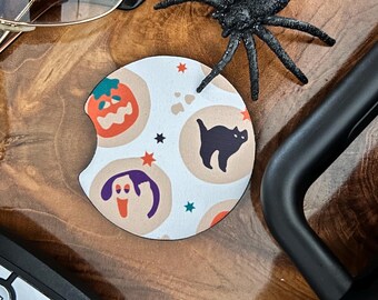 Halloween Sugar Cookie Coaster, Car Accessory