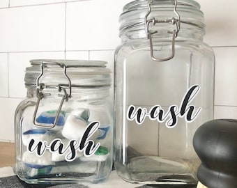 Dishwasher Tablet Storage, Laundry Pod Holder, Waterproof Jar for Cleaning Pods