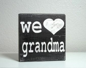 Custom We Heart Grandmother, Mom, Grandma You Choose the Name
