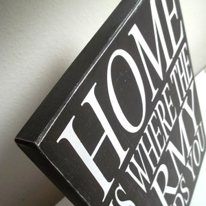 Home Is Where The Army Sends You Painted Wood Sign, Army Sign, Military Sign, Army Families, Sign for Military Families image 2