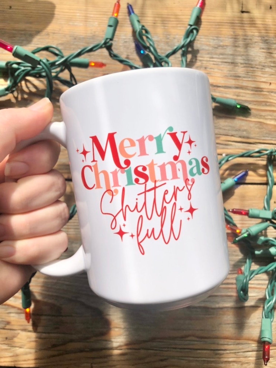 Christmas Vacation Mug Merry Christmas Shitter's Full Etsy