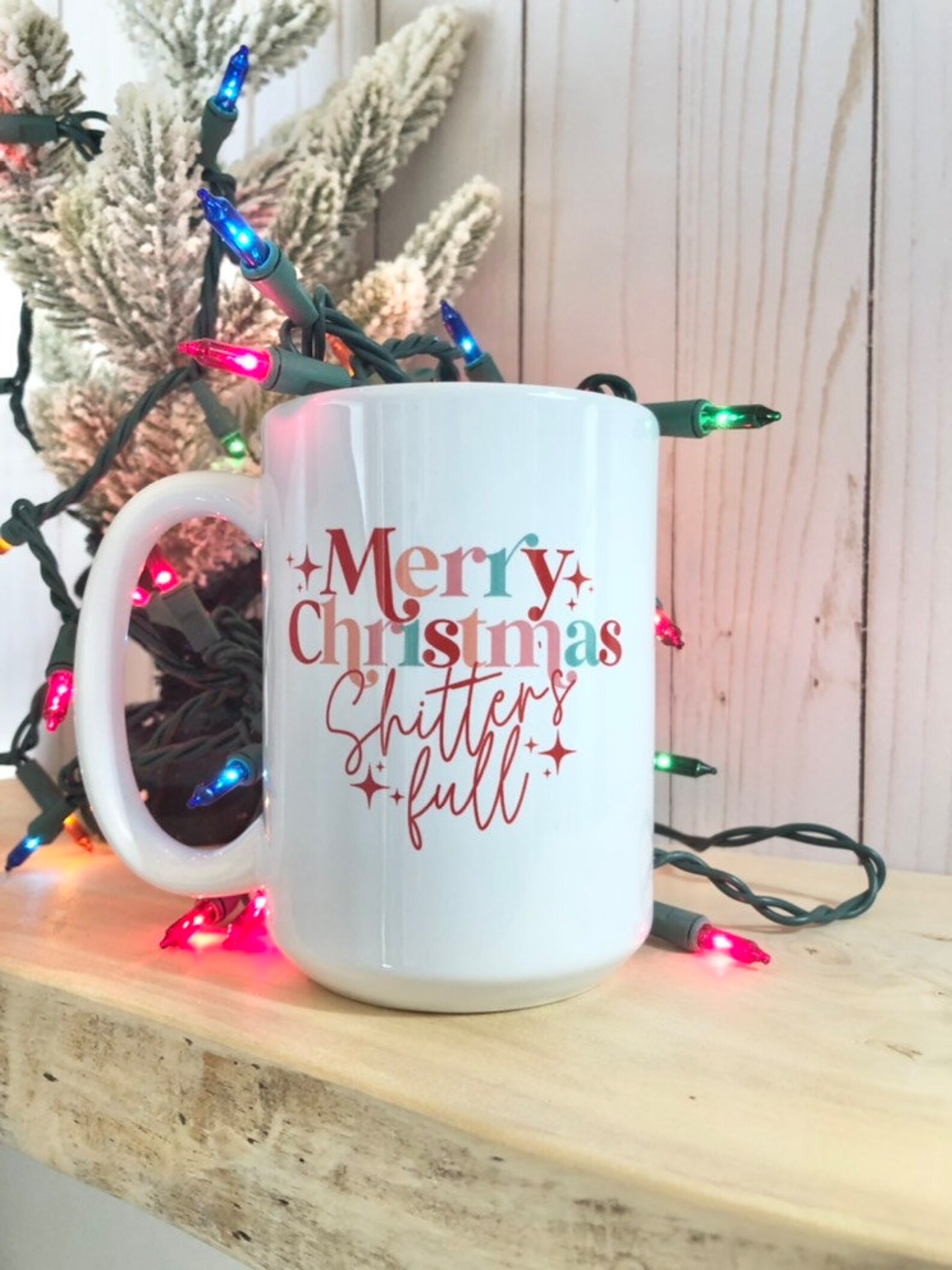 Christmas Vacation Mug Merry Christmas Shitter's Full Etsy