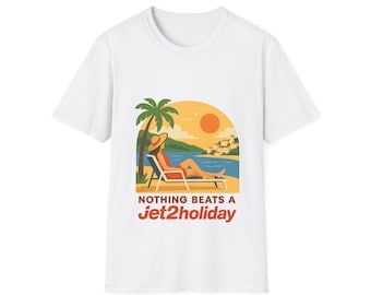 Nothings Beats A Jet2Holiday Unisex Softstyle T-Shirt | Vacation Tee, Summer Apparel, Beachwear, Travel Gift, Graphic Tee