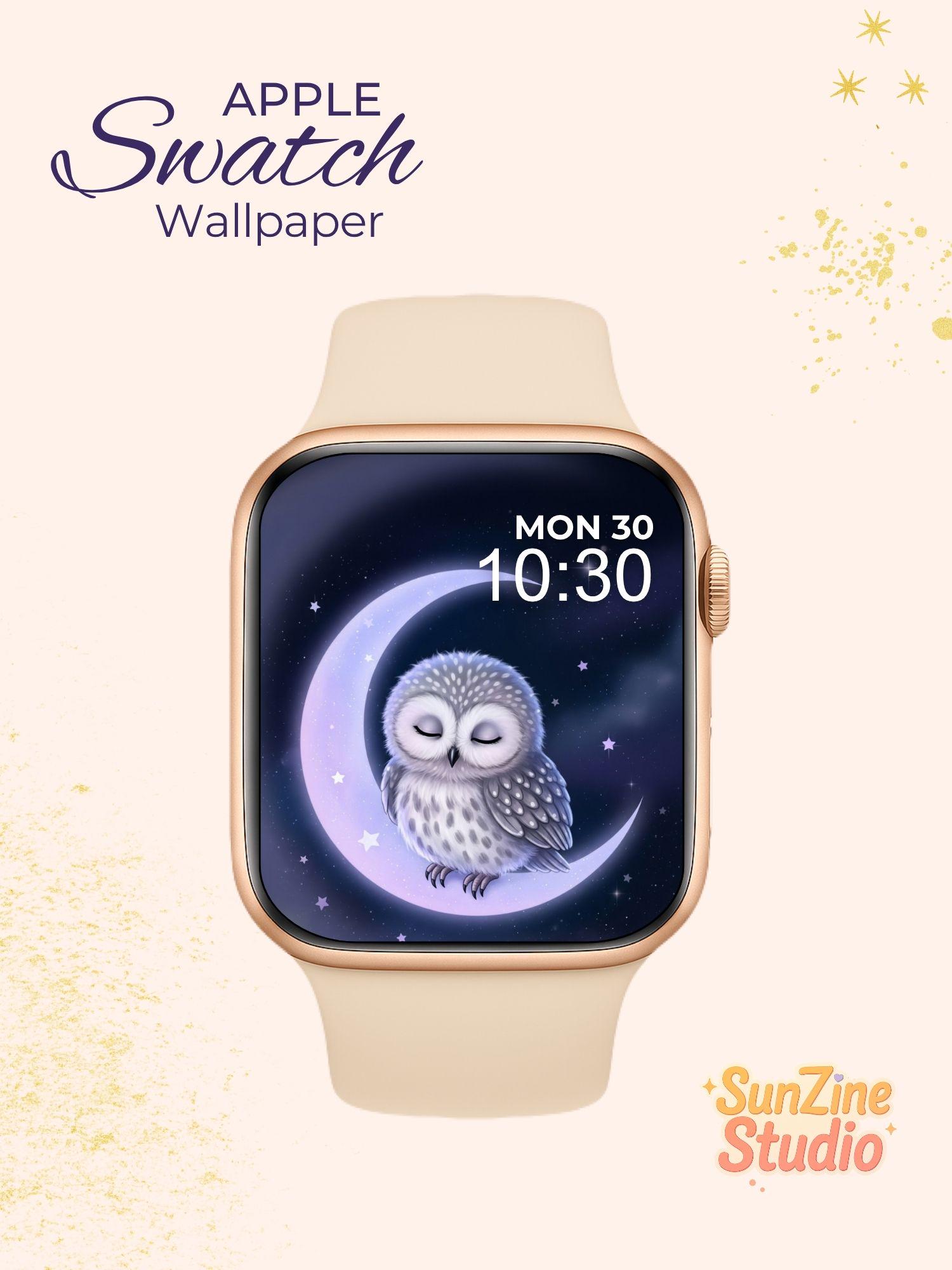 Mystic Owl Dream | Night Owl Watch Face | Fantasy Moon Wallpaper