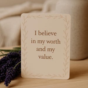 Affirmation Cards motivazionali da stampare – Diario positivo per donne – Pensieri ispirazionali per la crescita personale