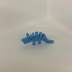 Blaues Flexibles Dinosaurier Spielzeug | 3D gedruckter Fidget Dino