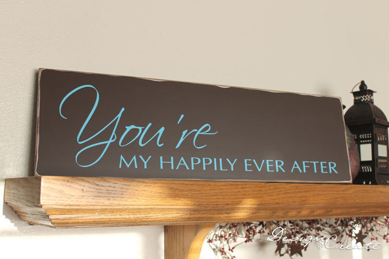 WHITE COTTON CARDS Handgefertigte Valentinstagskarte 'You're My Happily Ever After' – 16x16 Cm Mit Umschlag