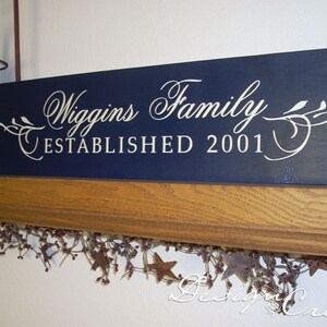 FAMILY ESTABLISHED Sign - Wedding Gift, personalized custom signs, family name, family sign, personalized wood sign, personalized gift