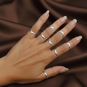 Silver Brass Arthritis Splint Ring *Swan Neck Splint for DIP & PIP Joint Support ring  *Rheumatoid Arthritis Jewelry *Mallet Finger Support