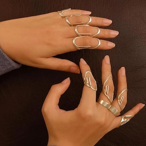 Stecca per dita per artrite, anello per stecca per dita minimalista, stecche regolabili in argento, anello di supporto per artrite, anello per deformità a collo di cigno EDS