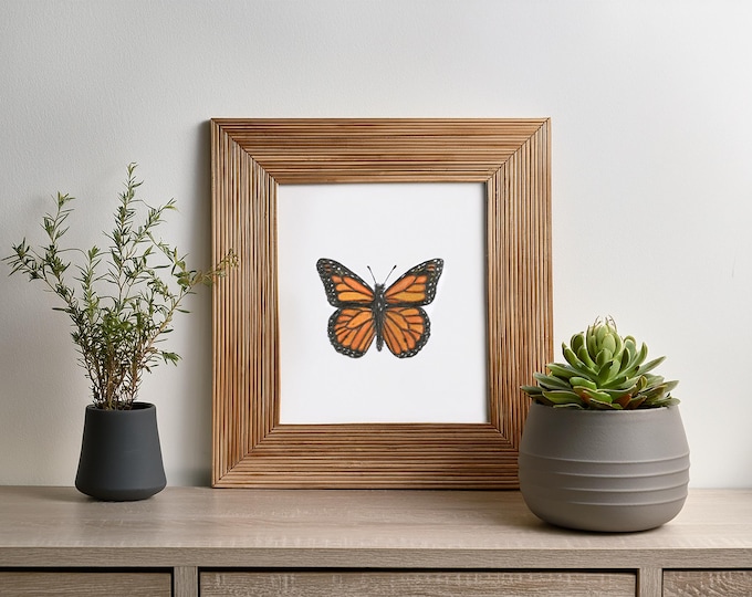 Featured listing image: Monarch Butterfly Print