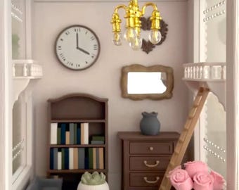 Kit de decoração para terrário de aranha-saltadora (faça você mesmo) | Conjunto de móveis aconchegantes em miniatura para quarto