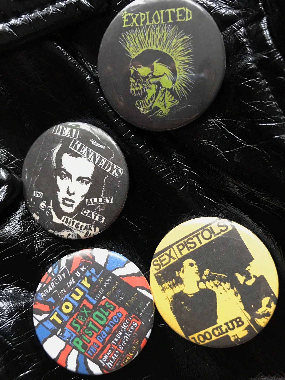 Punk & Pop Rock Retro Rock N Roll Pins Buttons for your Etsy