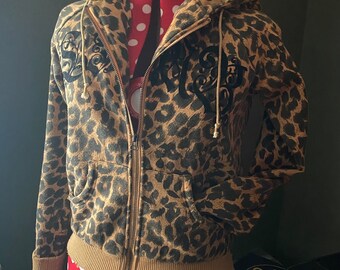 Lamb Leopard Print Hoodie by Gwen Stephanie