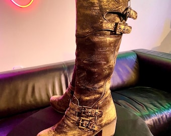 Gold Dust Riding Boots