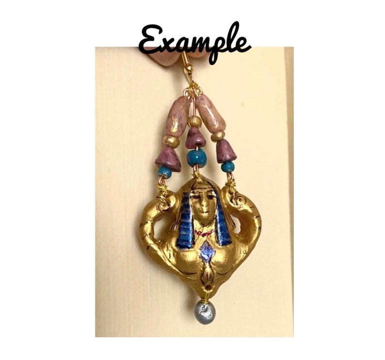 Desperately Seeking Susan Madonna inspired Nefertiti earring image 4