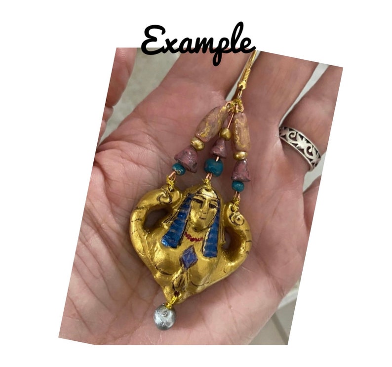 Desperately Seeking Susan Madonna inspired Nefertiti earring image 1