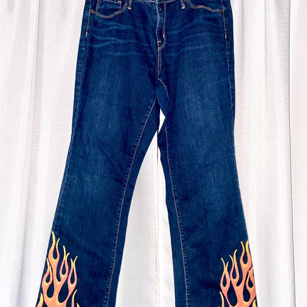 Flame Jeans - Etsy