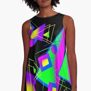 Hot Retro Inspired A-Line Mini  Dress