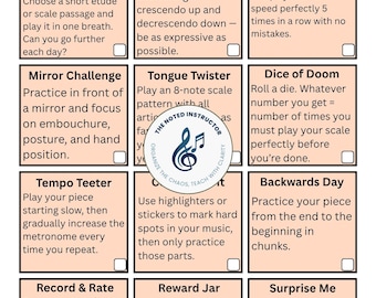Practice Challenge Chart – Editable Canva Template