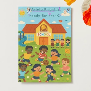 Cuaderno de actividades personalizado para niños: Libro de actividades personalizado para niños pequeños (16 páginas)