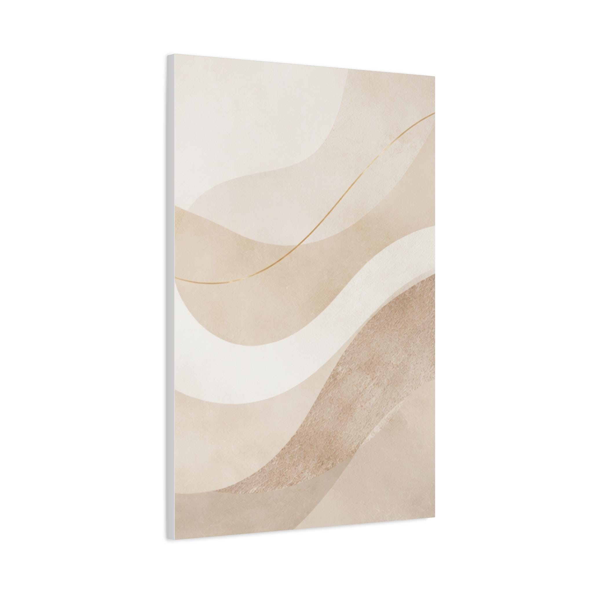 Neutral Abstract Canvas Art Set: Beige Earth Tones, Scandinavian