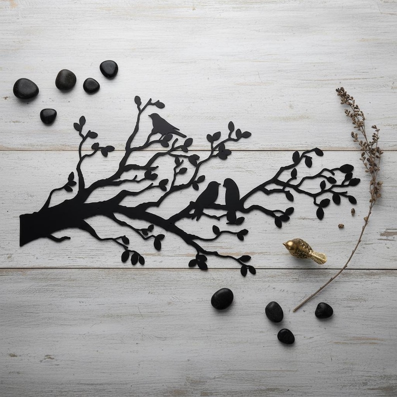 Perchero de rama de árbol, gancho de pared de metal con forma de pájaro, gancho de metal con forma de árbol, gancho decorativo con forma de pájaro, gancho rústico con forma de árbol, gancho de rama de árbol, perchero decorativo imagen 10