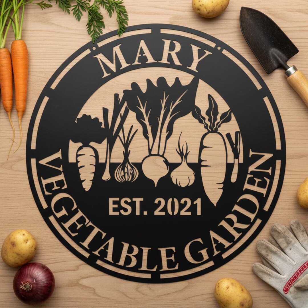 Vegetable Sign Custom Vegetable Garden Metal Sign,vegetable Metal Sign,vegetable ...