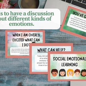 Flashcards para discussão sobre emoções infantis – Ferramenta de habilidades sociais e pensamento crítico.