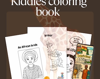 African Adventure Coloring Book for Kids | Printable Africa-Themed Learning Pages |Educational & Fun | Instant Digital File|Toodler Activity