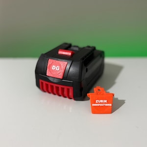 Bosch-batterijknop | Aangepast gereedschapslabel | 18V Professioneel | Naam of initialen in reliëf