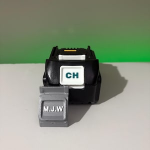 Botón de batería personalizado Makita LXT / Etiqueta de identificación de herramienta personalizada e interruptor de liberación / Regalo para trabajadores / 18 V