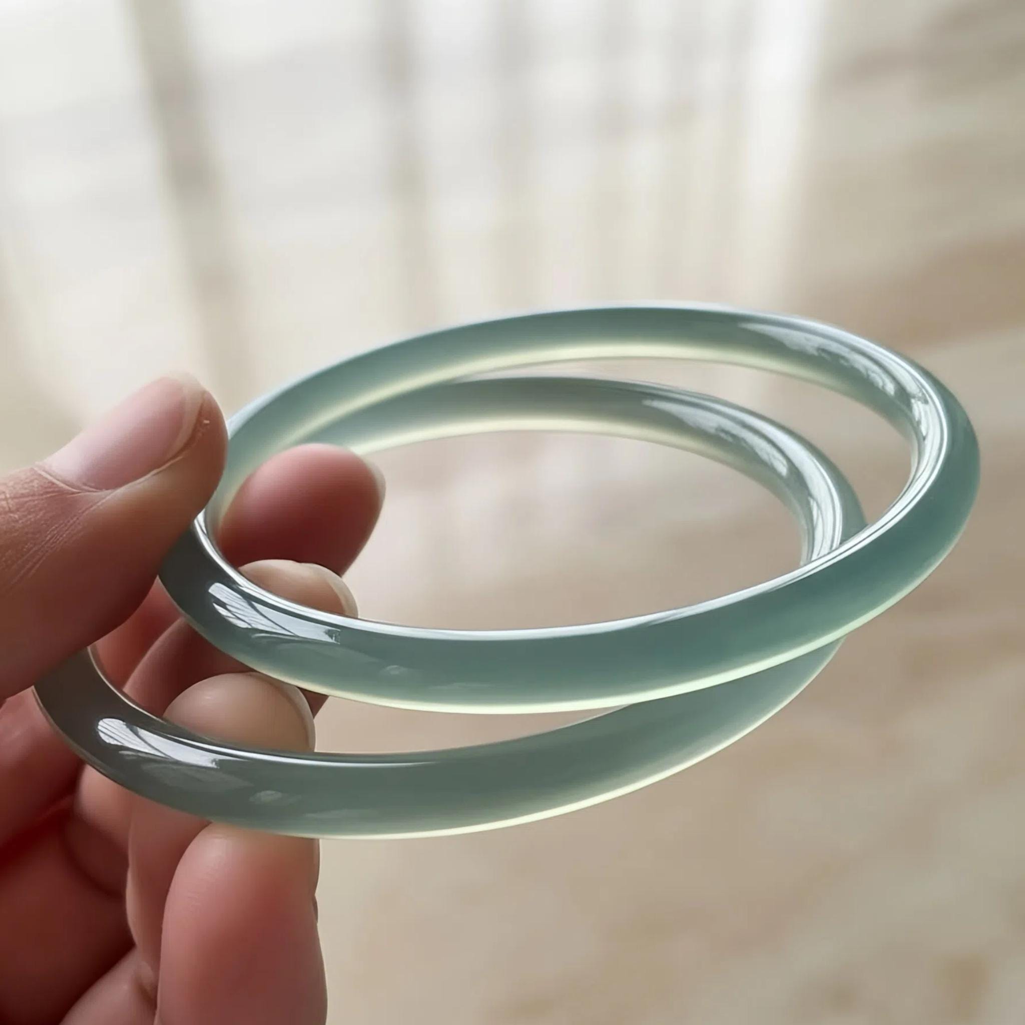 Bracelet Ancien - Argent Massif Et Jade - Liens En Cuir - Pour Petit Poignet (Femme/Enfant) - Occasion