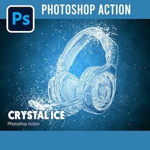 Crystal Ice Effect Ready to Use Photoshop Action