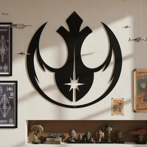 Rebel Decor Metal Art,Star Wars Metal Wall Decor,Rebel Wall Art Decor,Star Wars Indoor Sign,Star Wars Rebel Sign,Rebel Symbol Decor Sign Art