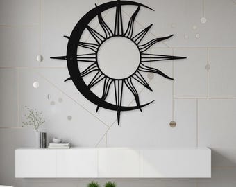 Metal Celestial Wall Decor,Sun Metal Art,Sun Minimalist Wall Art,Contemporary Sun Metal Decor,Celestial Sun Wall Decor,Modern Sun Wall Art
