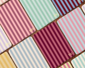 Funda Kindle a rayas personalizada, funda Kobo Clara Libra personalizada con correa para Kindle Paperwhite, cubierta con monograma, regalo para amantes de los libros