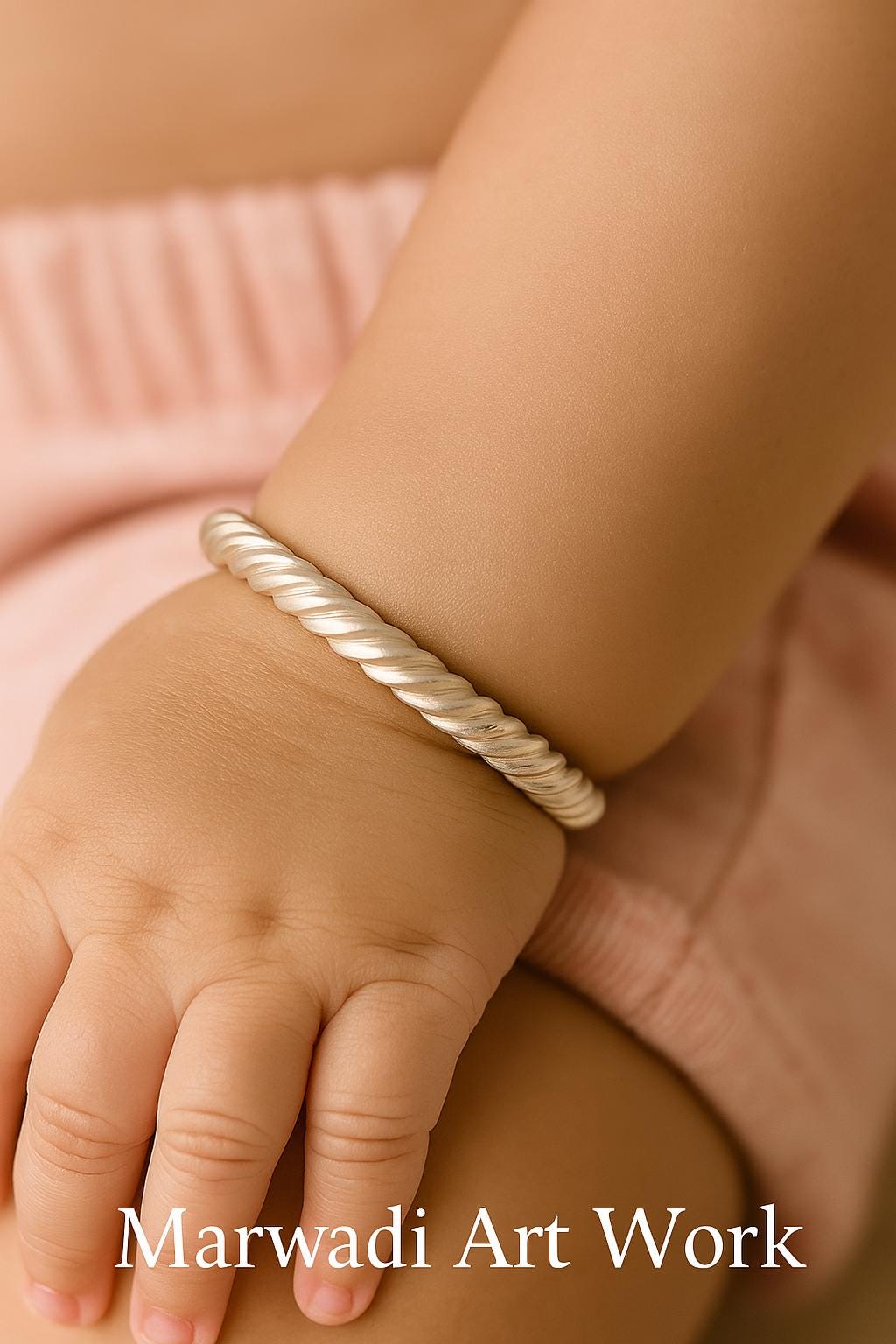 Sterling Silver Twisted Baby Bangle Bracelet, Adjustable Cuff - Etsy