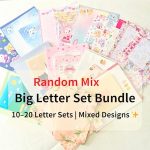 Japanese Kawaii Letter Set Bulk Bundle | Choose 10 / 15 / 20 Sets | Cute Stationery for Penpals, Collectors, Journaling