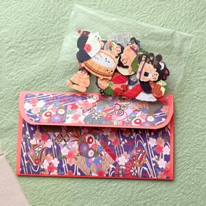 Juego de 40 pegatinas japonesas en escamas: sumo, ninja, sushi y más. Mini pegatinas con la cultura japonesa. Paquete aleatorio con textura washi.