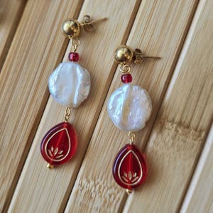 Earrings, dangling earrings, earrings gift, elegant earrings, freshwater pearl, fashion jewelry