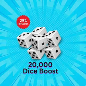 20,000 ダイスブースト Mp-Go アカウント (購入後にメッセージをお送りください)