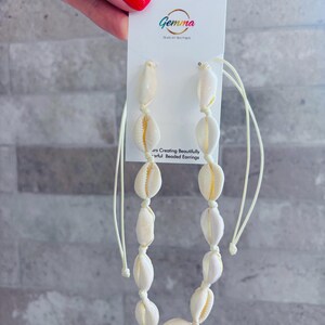 Natural Seashell Choker Necklace, Handmade Corded Shell Necklace, Boho Shell Choker