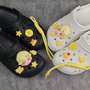 Cartoon Bubble Shoe Charms, zdejmowane akcesoria do butów DIY, ozdoby do butów 3D Pop do Crocs, uniwersalne guziki do butów Kawaii dla dzieci i dorosłych