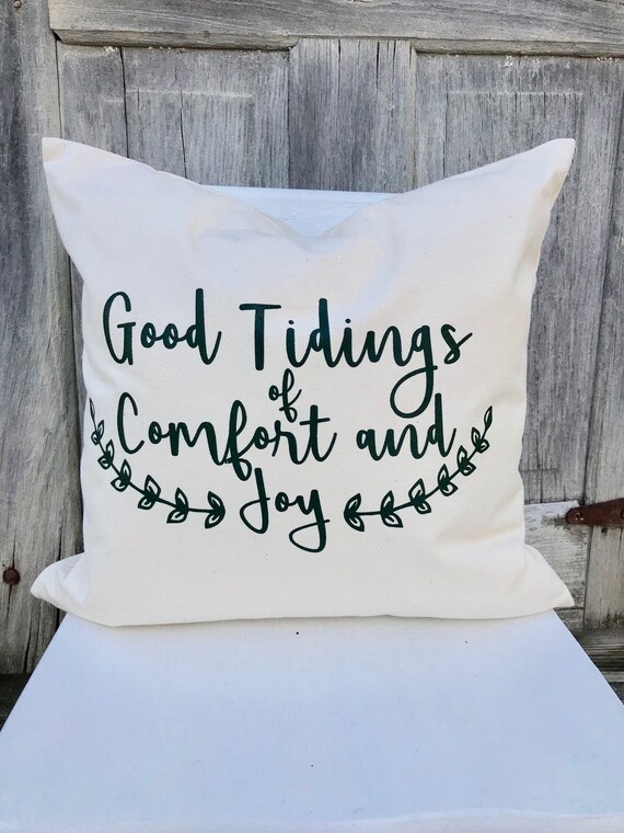 comfort and joy pillow