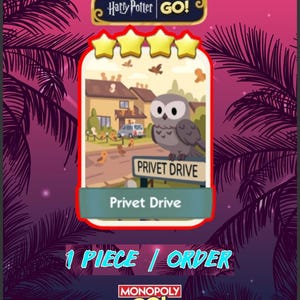 Privet Drive Stickers Set-12 Monopoly_Go Sticker 4 Stars - Harry_Potter Album