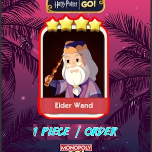 Elder Wand Stickers Set-11 Monopoly_Go Sticker 4 Stars - Harry_Potter Album